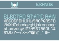 Electro Static Rain Font - Featured Image