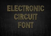 Electronic Circuit Font - Featured Image