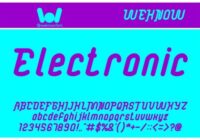 Electronic Font - Featured Image