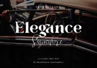 Elegance Signature Font - Featured Image