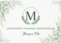 Elegant Floral Monogram Font - Featured Image