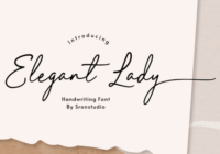 Elegant Lady Font - Featured Image