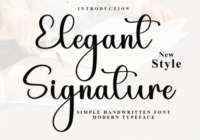 Elegant Signature Font - Featured Image