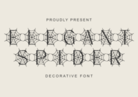 Elegant Spider Font - Featured Image