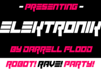 Elektronik Font - Featured Image