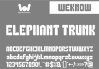 Elephant Trunk Font - Featured Image
