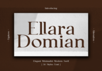 Ellara Domian Font - Featured Image