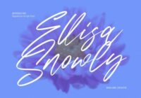 Ellisa Snowly Font - Featured Image
