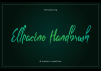 Ellpacino Handbrush Font - Featured Image