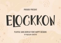 Elockkon Font - Featured Image