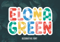 Elona Green Font - Featured Image