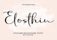Elosthin Font - Featured Image