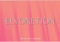 Elvonetion Font - Featured Image