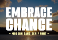 Embrace Change Font - Featured Image