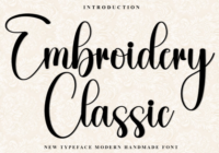 Embroidery Classic Font - Featured Image