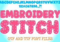 Embroidery Stitch Sewing Alphabet Letter Font - Featured Image