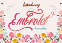 Embrolet Font - Featured Image