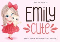 Emily Cute Font - Featured Image