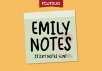 Emily Notes Font - Featured Image