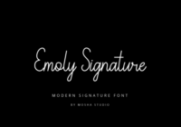 Emoly Signature Font - Featured Image