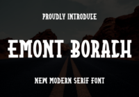 Emont Borach Font - Featured Image