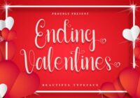 Ending Valentines Font - Featured Image