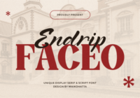 Endrip Faceo Duo Font - Featured Image