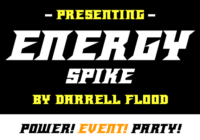 Energy Spike Font - Featured Image