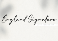 England Signature Font - Featured Image