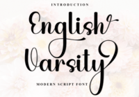 English Varsity Font - Featured Image