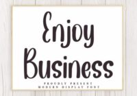 Enjoy Business Font - Featured Image