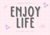 Enjoy Life Font - Featured Image