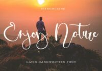 Enjoy Nature Font - Featured Image