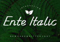 Enteitalic Font - Featured Image