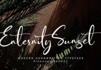 Enternity Sunset Font - Featured Image