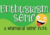 Enthusiasm Serif Font - Featured Image