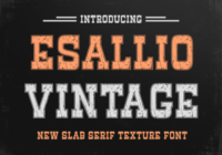 Esallio Vintage Font - Featured Image