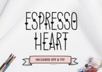 Espresso Heart Font - Featured Image