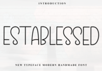 Establessed Font - Featured Image