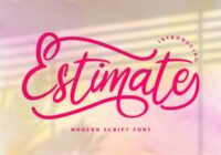 Estimate Font - Featured Image