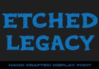 Etched Legacy Font - Featured Image