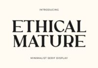Ethical Mature  Font - Featured Image