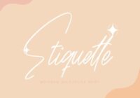 Etiquette Font - Featured Image