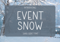 Event Snow Font - Featured Image