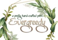 Evergreedy Font - Featured Image
