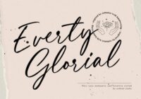 Everty Glorial Font - Featured Image