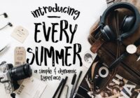 Every Summer Font - Featured Image