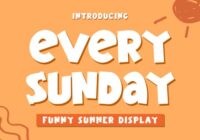 Every Sunday Font - Featured Image