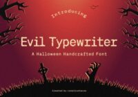 Evil Typewriter Font - Featured Image