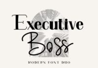 Executive Boss Font - Featured Image